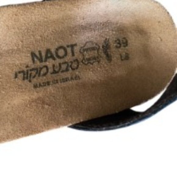 Naot Navy Wand Wedge Sandal 39 - Picture 6 of 7